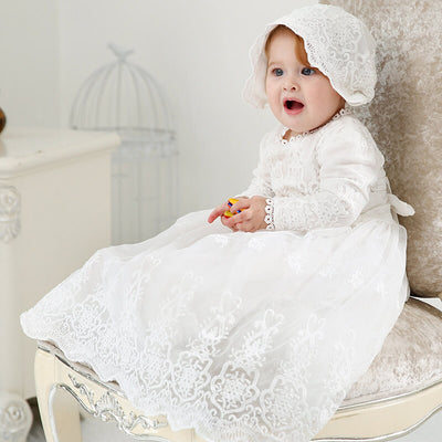 Vestito battesimo bimba autunno
