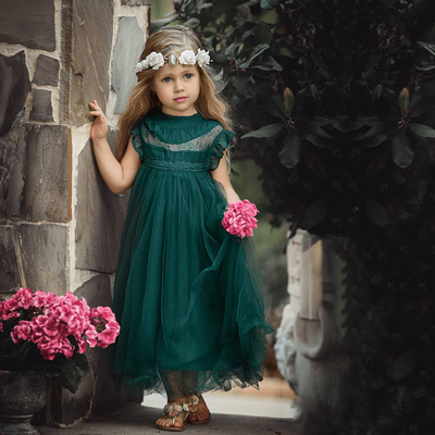 Vestiti damigella bambina tulle 